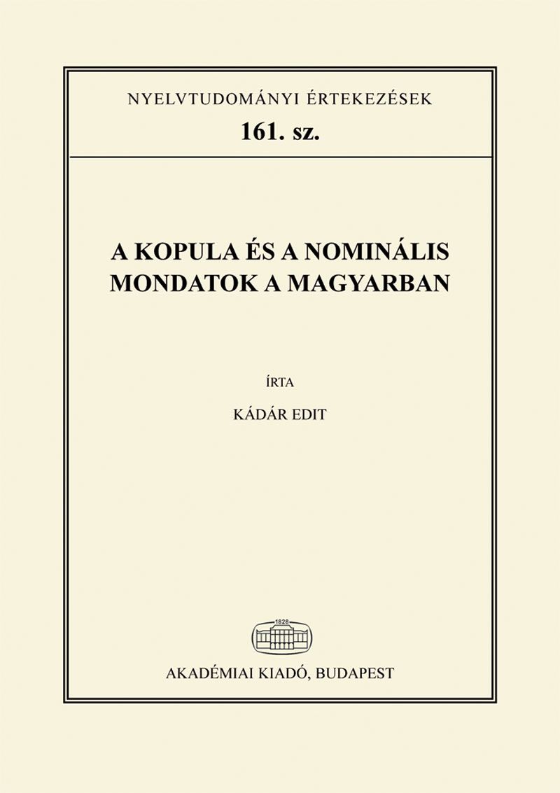 A kopula és a nominális mondatok a magyarban
