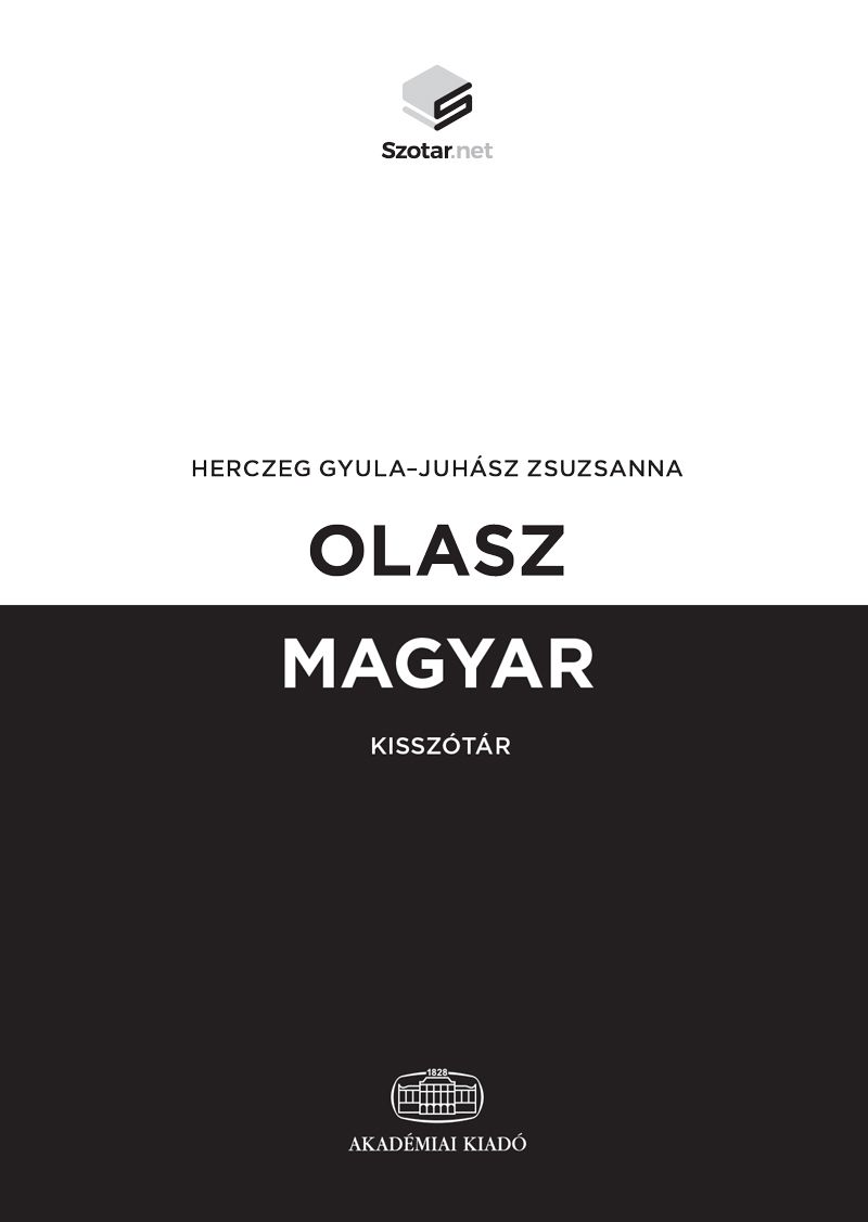Olasz-magyar kisszótár